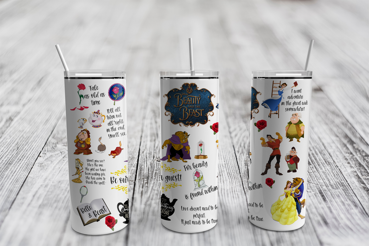 Disney's Beauty And The Beast Tumbler Write review | Ask question